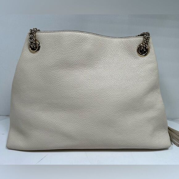 Gucci Soho Leather Medium ChainStrap Tote Ivory/off white - Picture 3 of 12